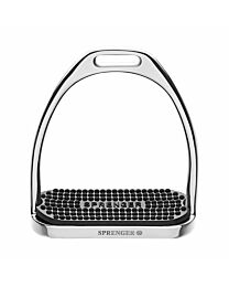 Sprenger Stainless Steel Black Pad Fillis Stirrup Irons