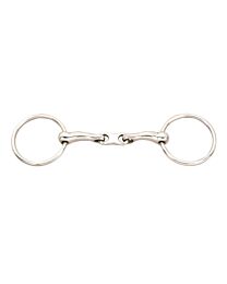 JP Korsteel Stainless Steel Double Jointed French Link Loose Ring Bit