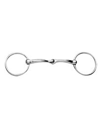 JP Korsteel Stainless Steel Single Jointed Loose Ring Snaffle Bit