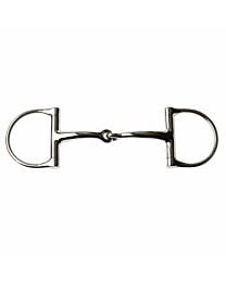 JP Korsteel Stainless Steel Single Jointed Dee Ring Snaffle Bit