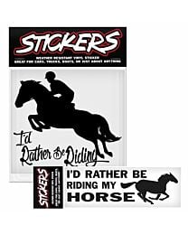 Vinyl Sticker "I'd Rather Be Riding"