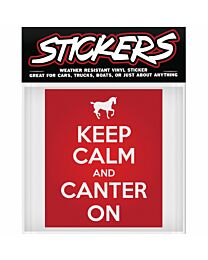 Vinyl Sticker "Keep Calm and Canter On"