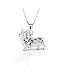 Kelly Herd Sterling Silver Small Corgi Necklace