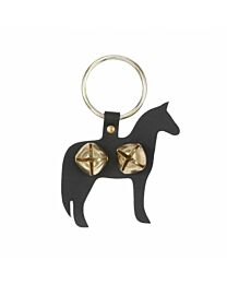 Leather Horse Door Knocker with Jingle Bells