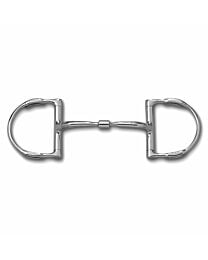 Myler MB01 Stainless Steel Comfort Snaffle Dee Ring Bit with Hooks