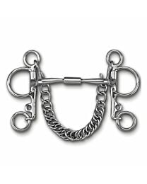 Myler MB02 Stainless Steel Comfort Snaffle Wide Barrel Pelham Bit