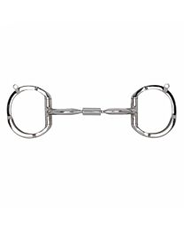 Myler MB02 Stainless Steel Comfort Snaffle Wide Barrel Eggbutt with Hooks