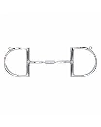Myler MB02 Stainless Steel Comfort Snaffle Wide Barrel Dee Ring with Hooks