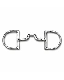 Myler MB43LP Stainless Steel Low Ported Barrel Narrow Mouth Dee Ring with Hooks