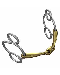 Neue Schule Pony Tranz Angled Lozenge Universal Elevator Gag Bit