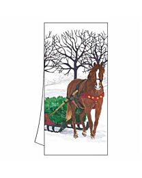 Paperproducts Design "Winter Horse Sleigh" Kitchen Towel