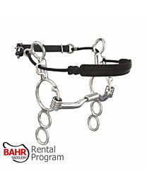 RENTAL - Myler MB04 Sweet Iron Low Port Comfort Snaffle 3-Ring Combination Bit - 6" Shank