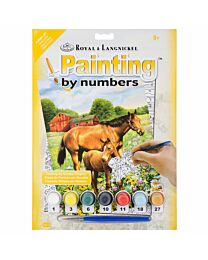 Royal & Langnickel "Horses In A Field" Paint by Numbers Paint Set
