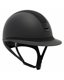 Samshield Miss Shield ShadowMatt 2.0 Alcantara Top & Band, 5 Jet Black Hematite Swarovski Crystal Stone Helmet