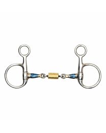 Shires Equestrian Blue Sweet Iron Roller Link Baucher Bit