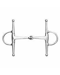 Single Jointed Stainless Steel Full Cheek Eggbutt Snaffle Bit