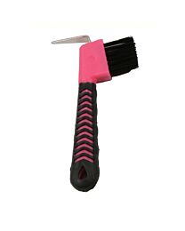 Soft Grip Hoof Pick with Brush