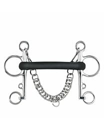 Sprenger Flexible Rubber Mullen Mouth Pelham Bit
