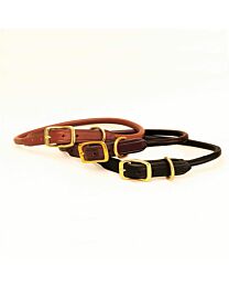 Tory Leather Rolled Dog Collar