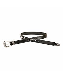 Tory Leather Silver Bit & Buckle Belt