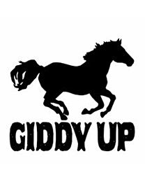 Vinyl "Giddy Up" Sticker