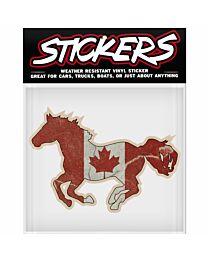 Vinyl Sticker "Canadian Flag Horse"