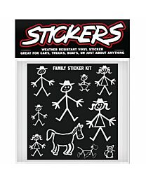 Vinyl Sticker "Cowboy Stick Family"