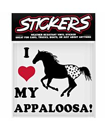 Vinyl Sticker "I Love My Appaloosa"