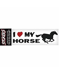 Vinyl Sticker "I Love My Horse"