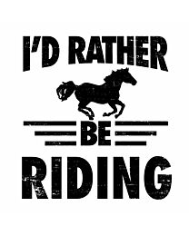 Vinyl "I'd Rather Be Riding" Sticker