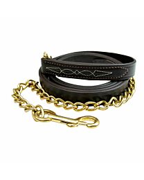 Walsh Fancy Stitch Lead with 24" Solid Brass Chain