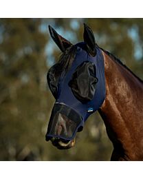WeatherBeeta ComFiTec Luxe Stretch Fly Mask With Ears & Nose