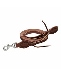 Weaver Leather Barbed Wire Detail Roper Reins