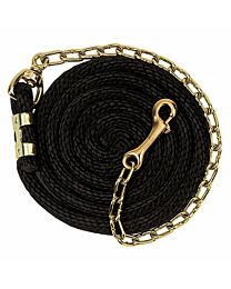 Weaver Poly Lead Rope with Brass Plated Chain