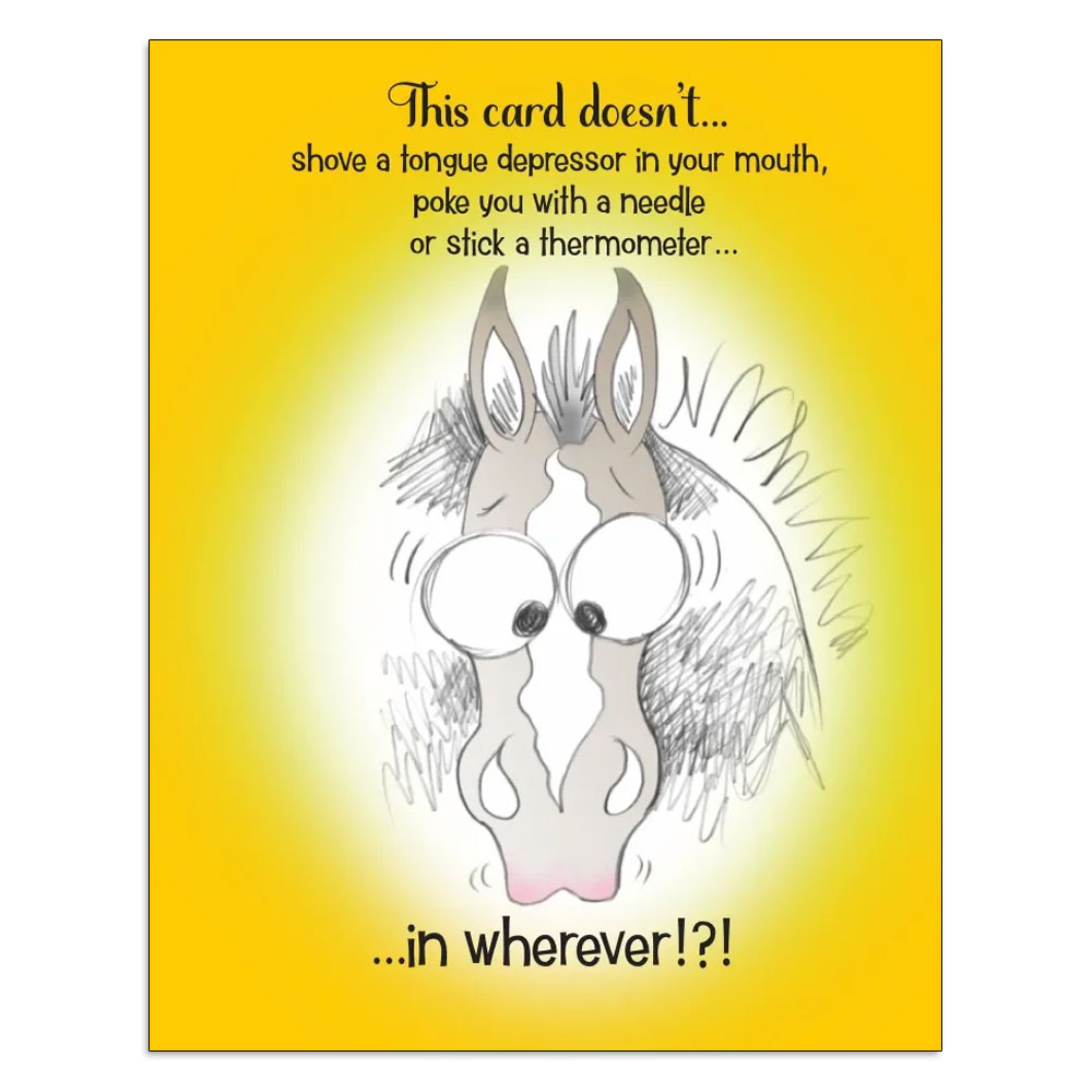 Horse Hollow Press "Thermometer" Get Well Soon Card
